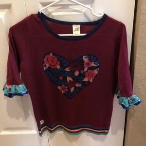 Wildflowers Girls Floral Light Sweater Size 12